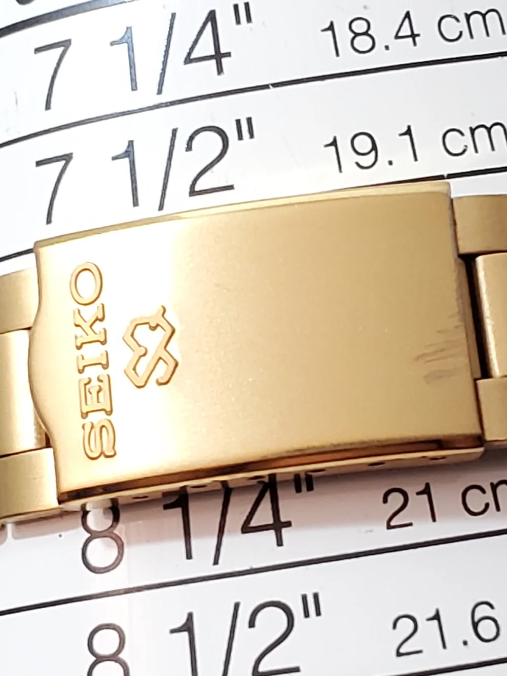 Seiko SQ Vintage Men's Gold Tone Date Quartz Watch Roman Numeral One Jewel